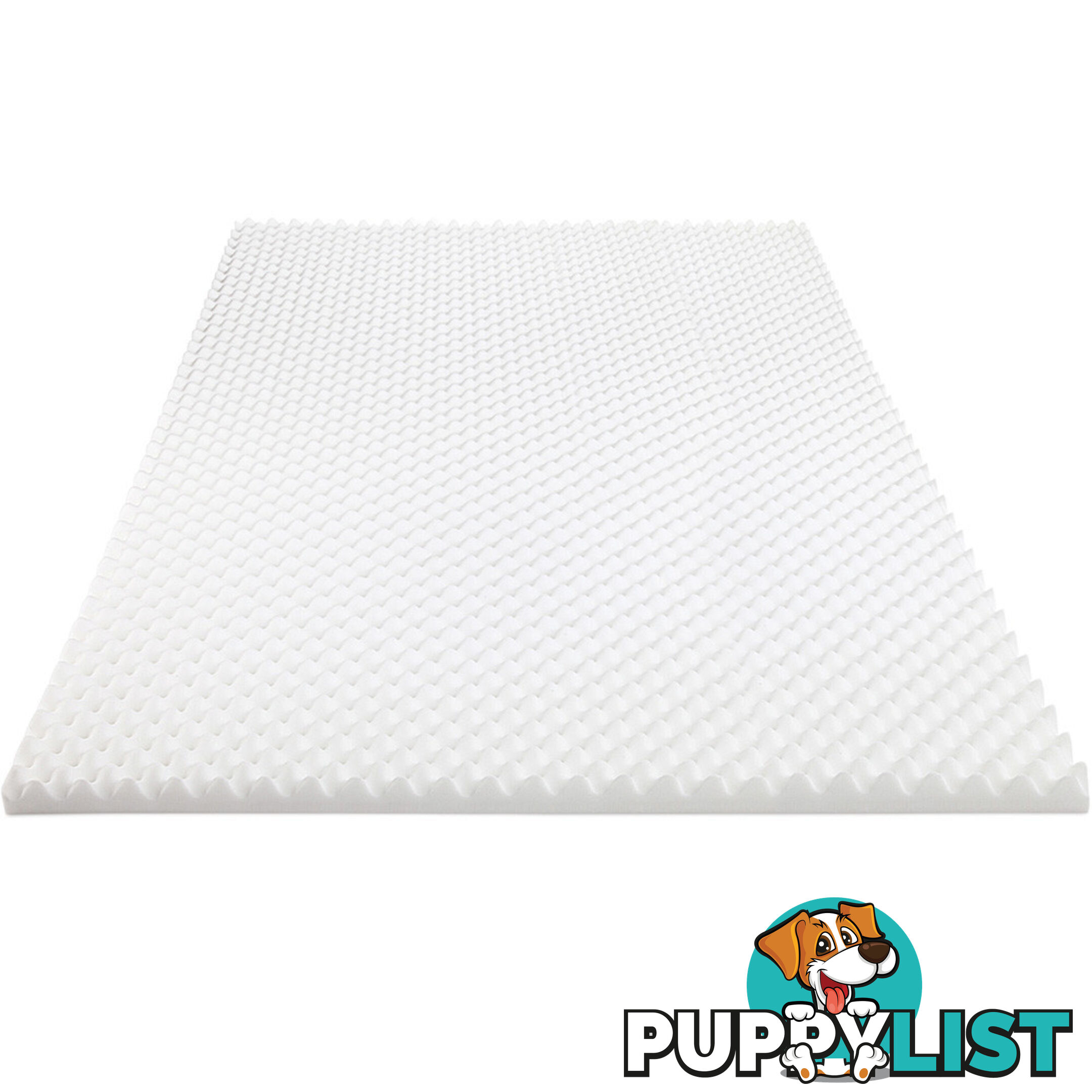 Deluxe Egg Crate Mattress Topper 5 cm Underlay Protector Queen