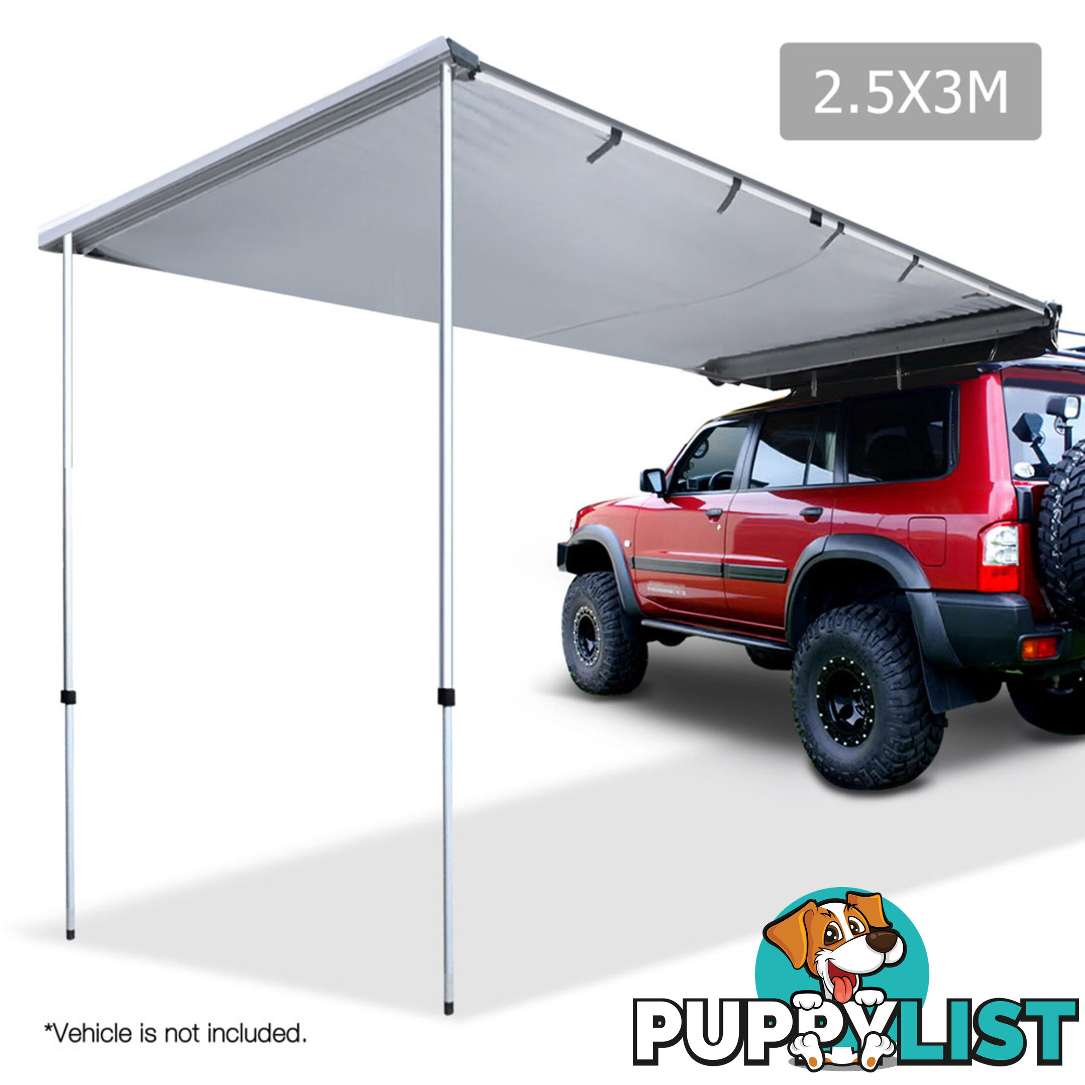 2.5X3M Car Awning  - Grey