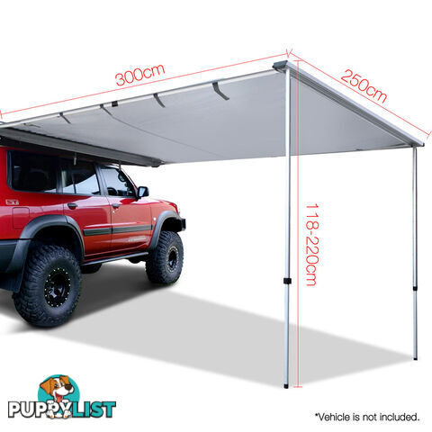 2.5X3M Car Awning  - Grey