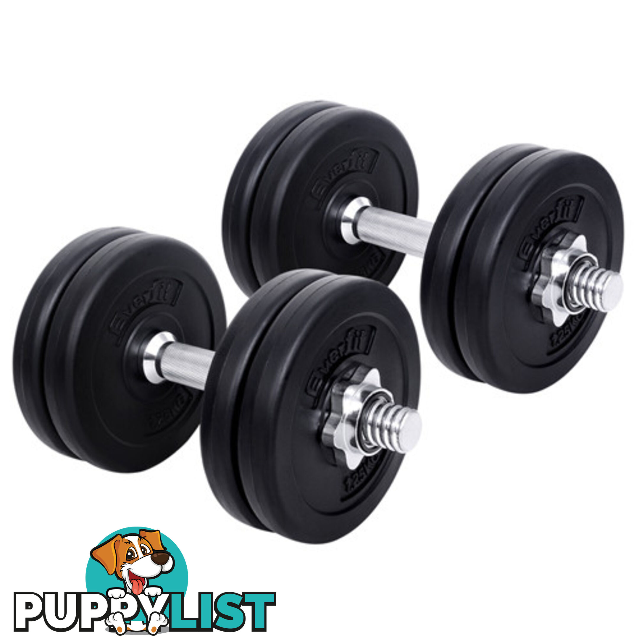 15kg Fitness Gym Exercise Dumbbell Set