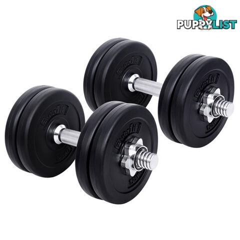 15kg Fitness Gym Exercise Dumbbell Set