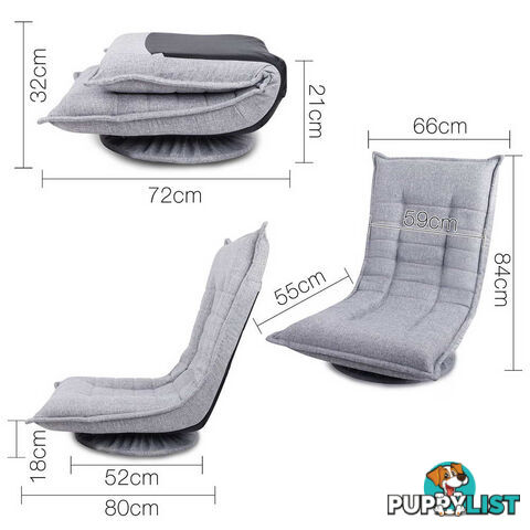 Swivel Folding Marine Boat Seat Grey Charcoal