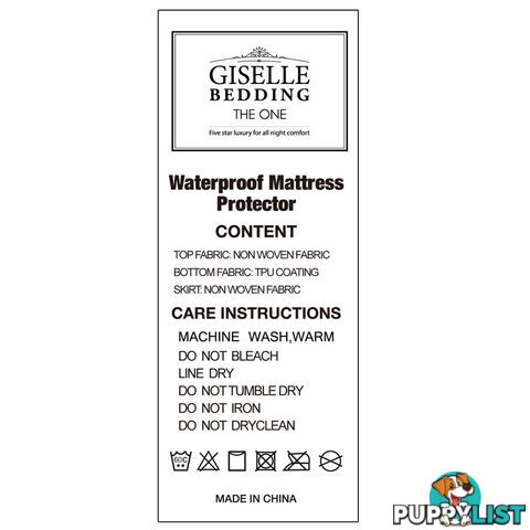 Waterproof Non-Woven Mattress Protector - King