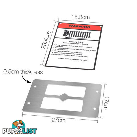 1800kg  LockMaster Automatic Sliding Gate Opener with 2 Remote Controllers