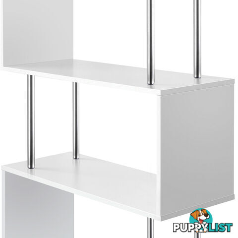 5 Tier Display/Book/Storage Shelf Unit White