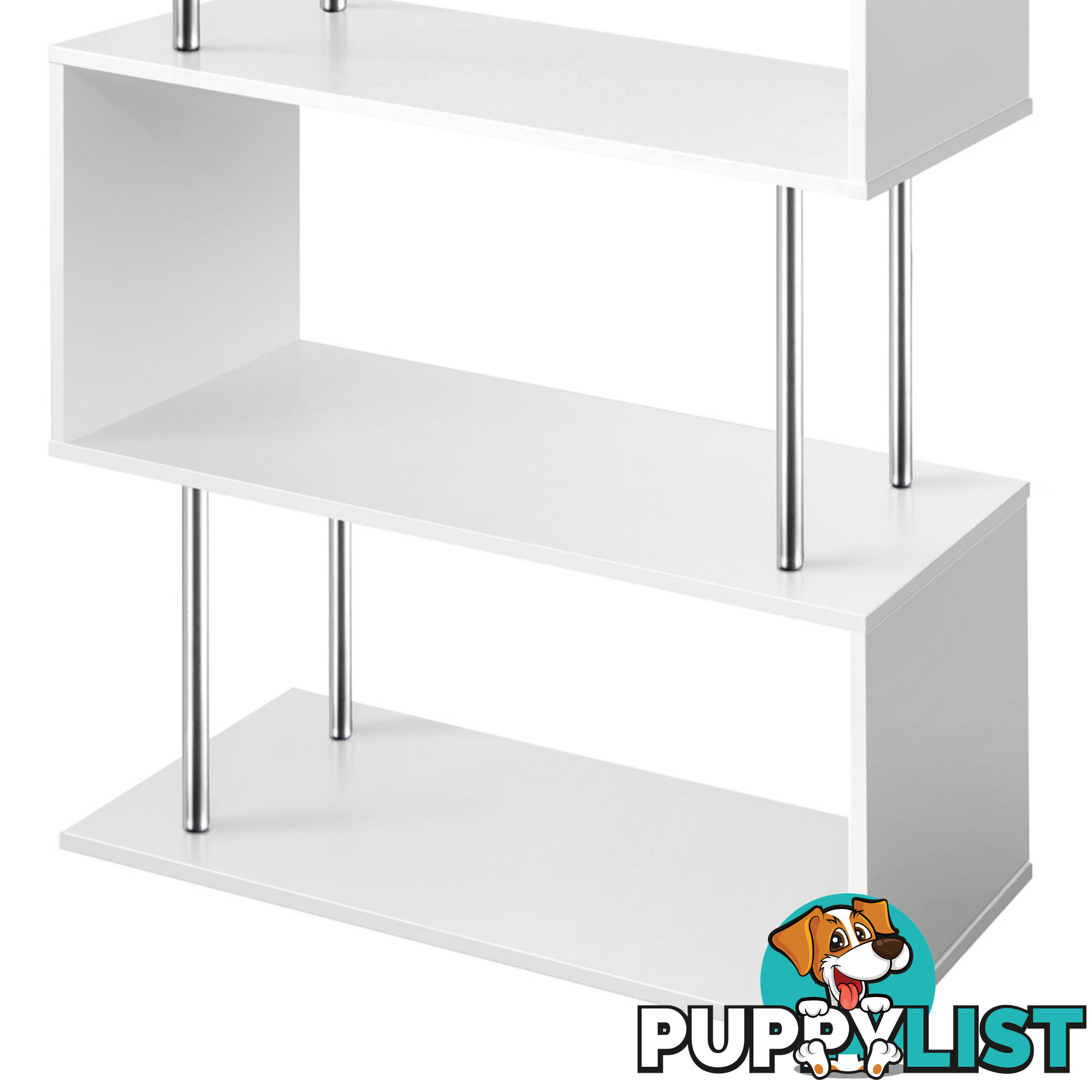 5 Tier Display/Book/Storage Shelf Unit White