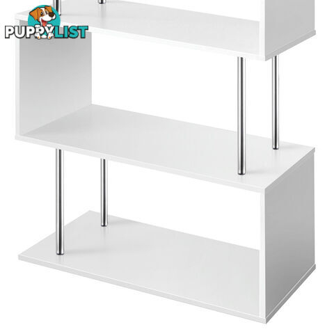 5 Tier Display/Book/Storage Shelf Unit White