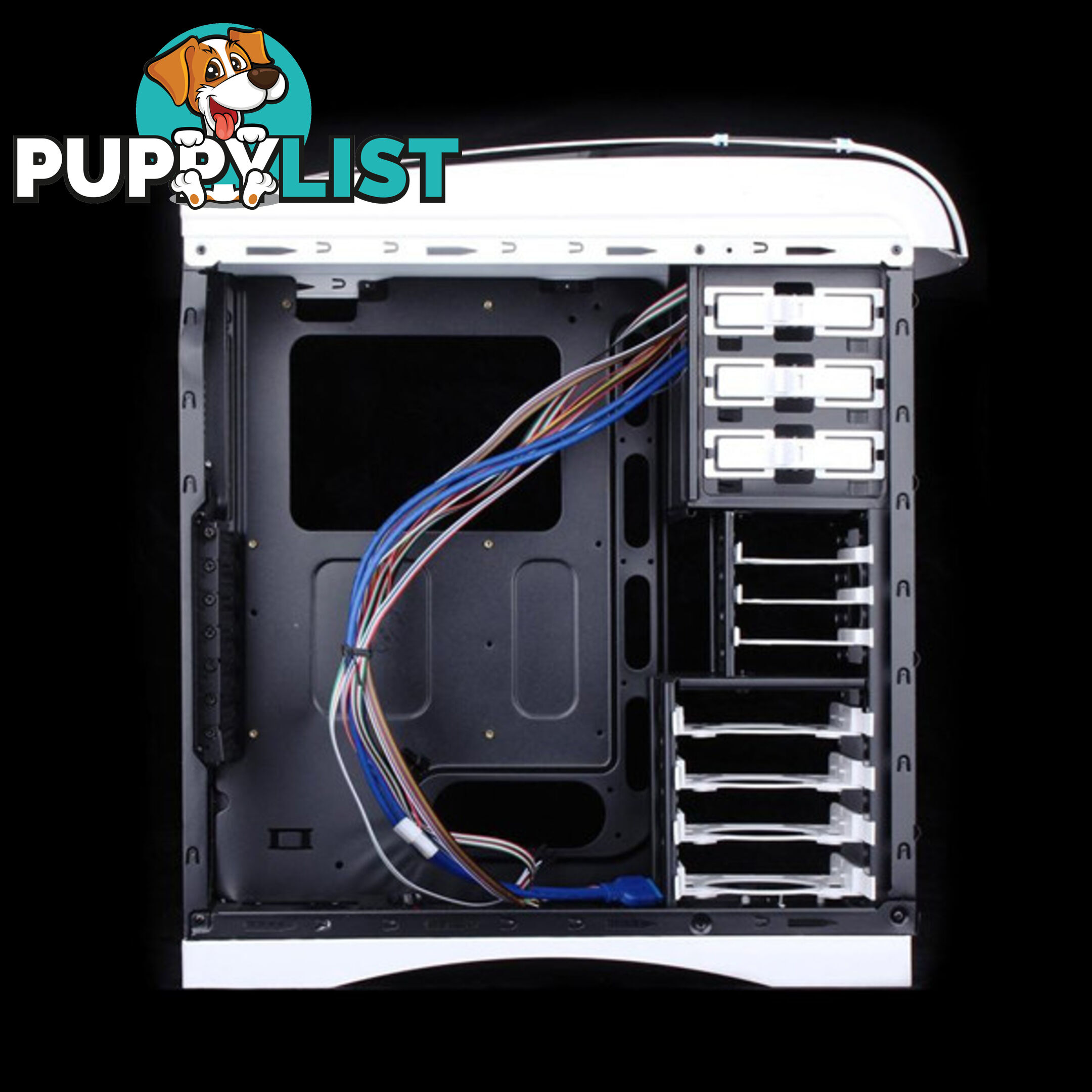 Huntkey MVP Pro  Gaming computer chassis - Blue (No PSU Included)