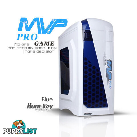 Huntkey MVP Pro  Gaming computer chassis - Blue (No PSU Included)