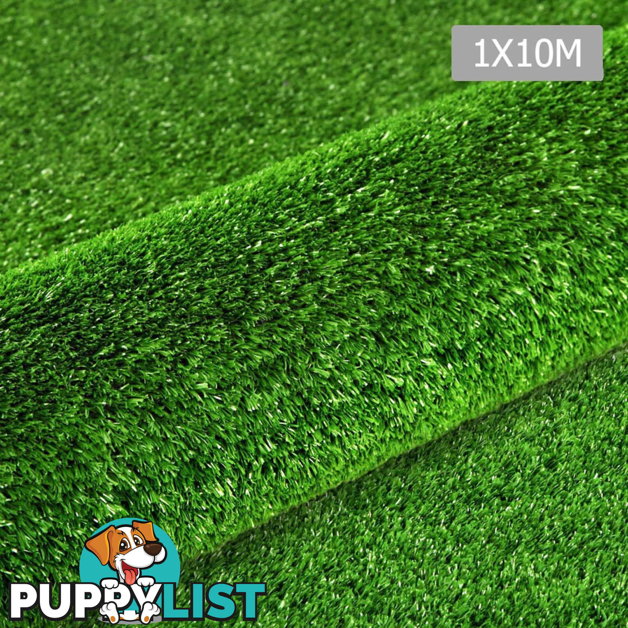 Artificial Grass 10 SQM Polypropylene Lawn Flooring 1X10M Green