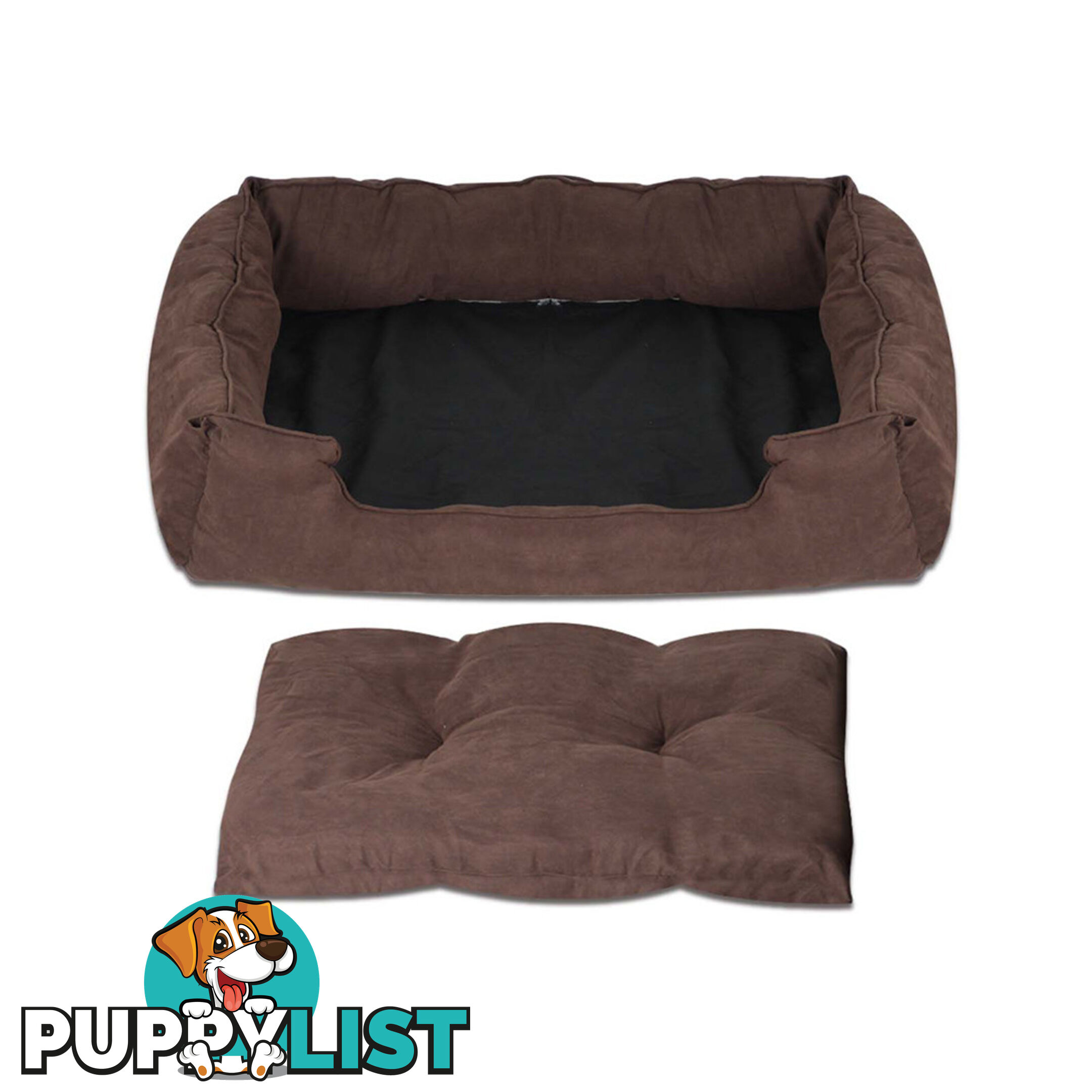 Faux Suede Washable Dog Bed - Medium