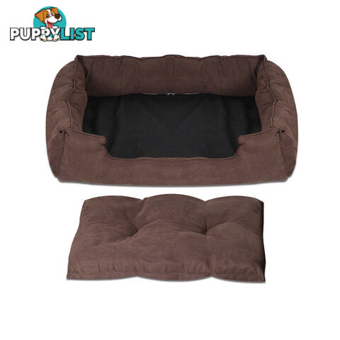 Faux Suede Washable Dog Bed - Medium