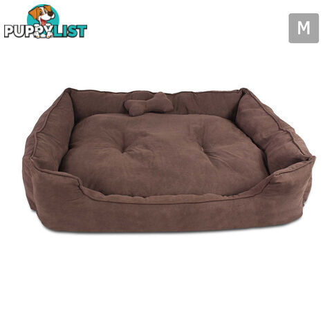 Faux Suede Washable Dog Bed - Medium