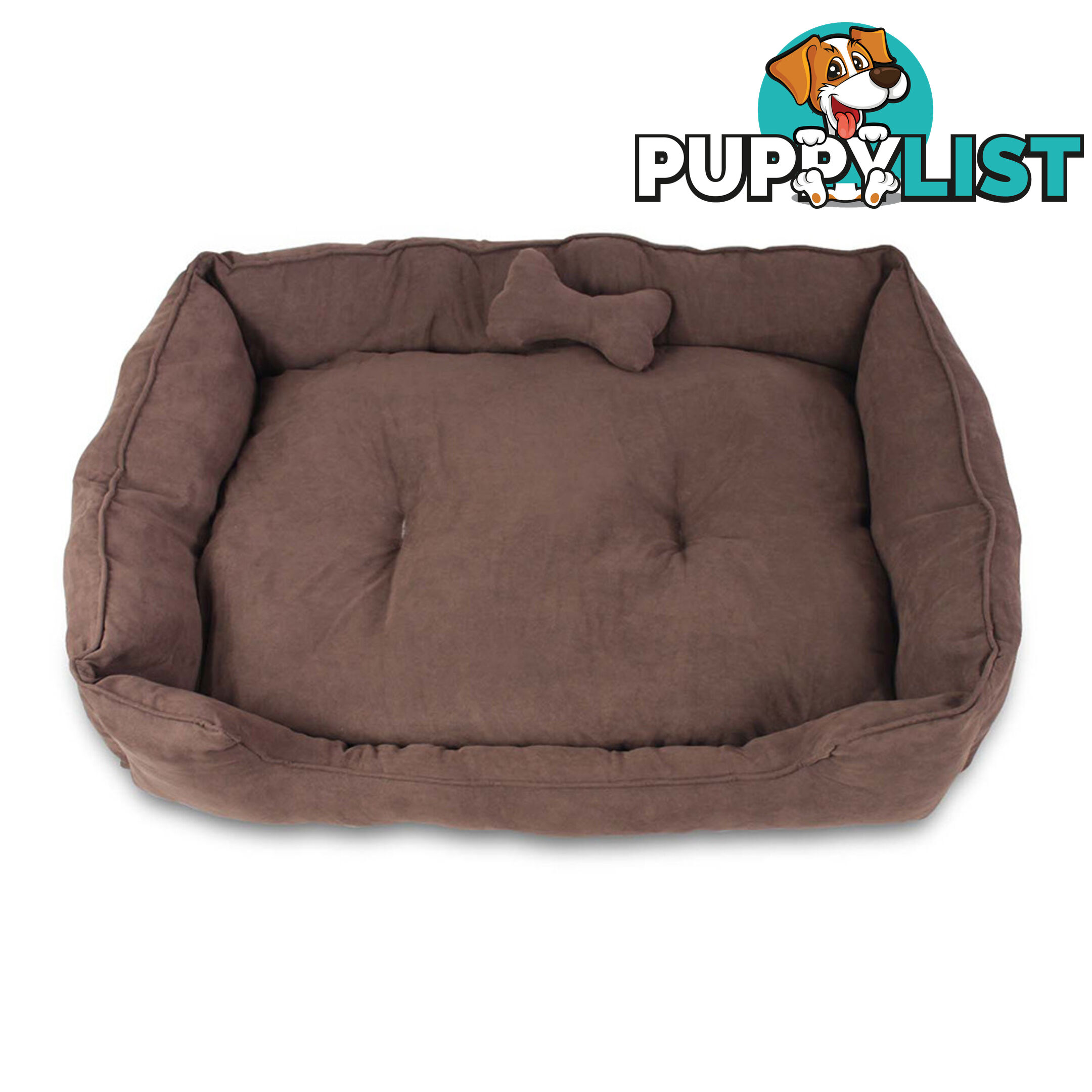 Faux Suede Washable Dog Bed - Medium