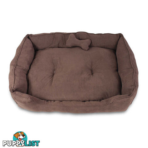 Faux Suede Washable Dog Bed - Medium