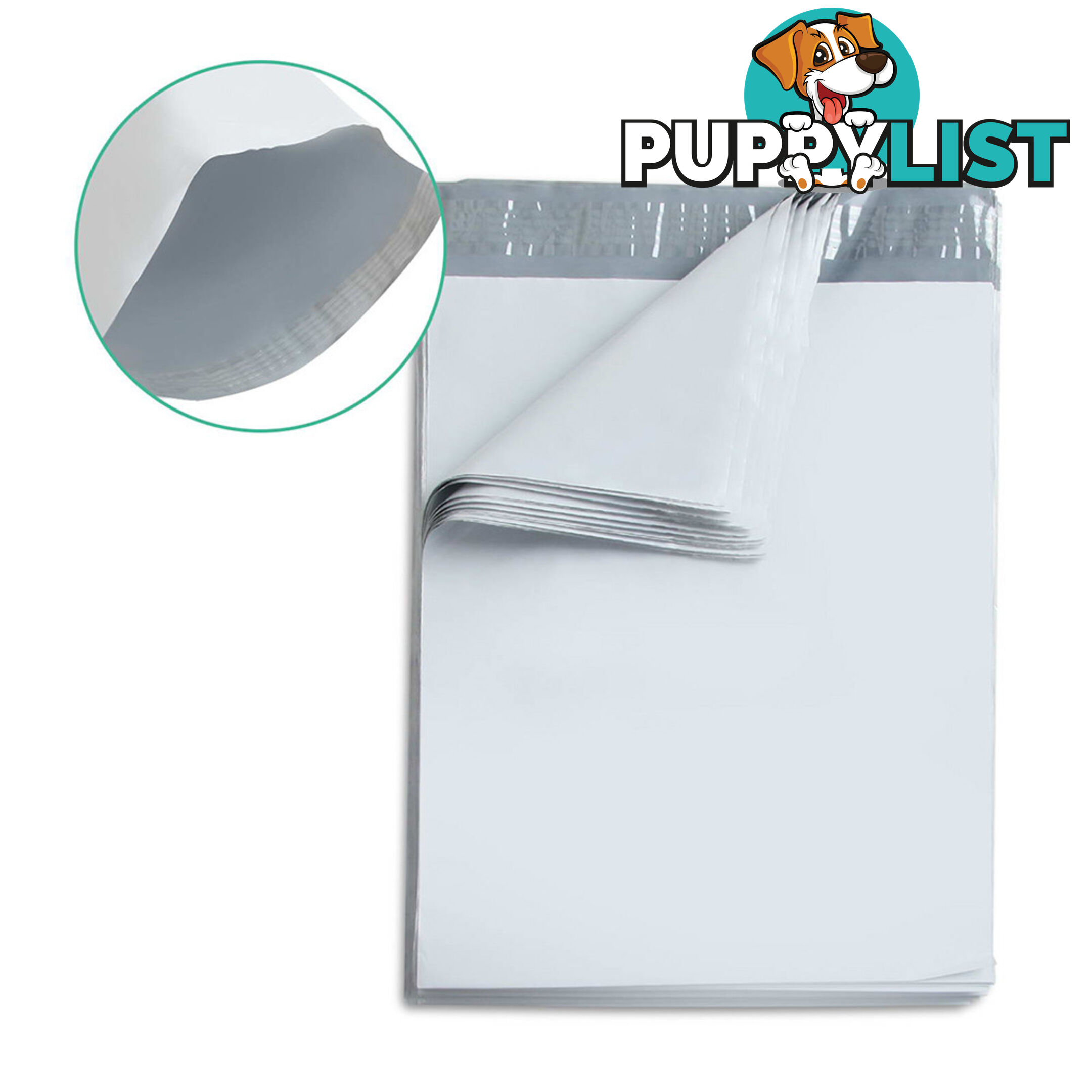 Set of 100 Poly Mailer Bags - 350 x 480mm