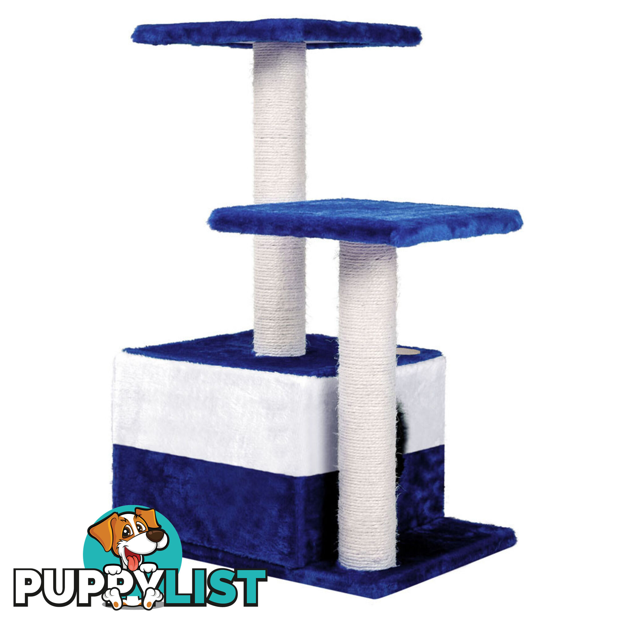 Cat Scratching Poles Post Furniture Tree House Blue