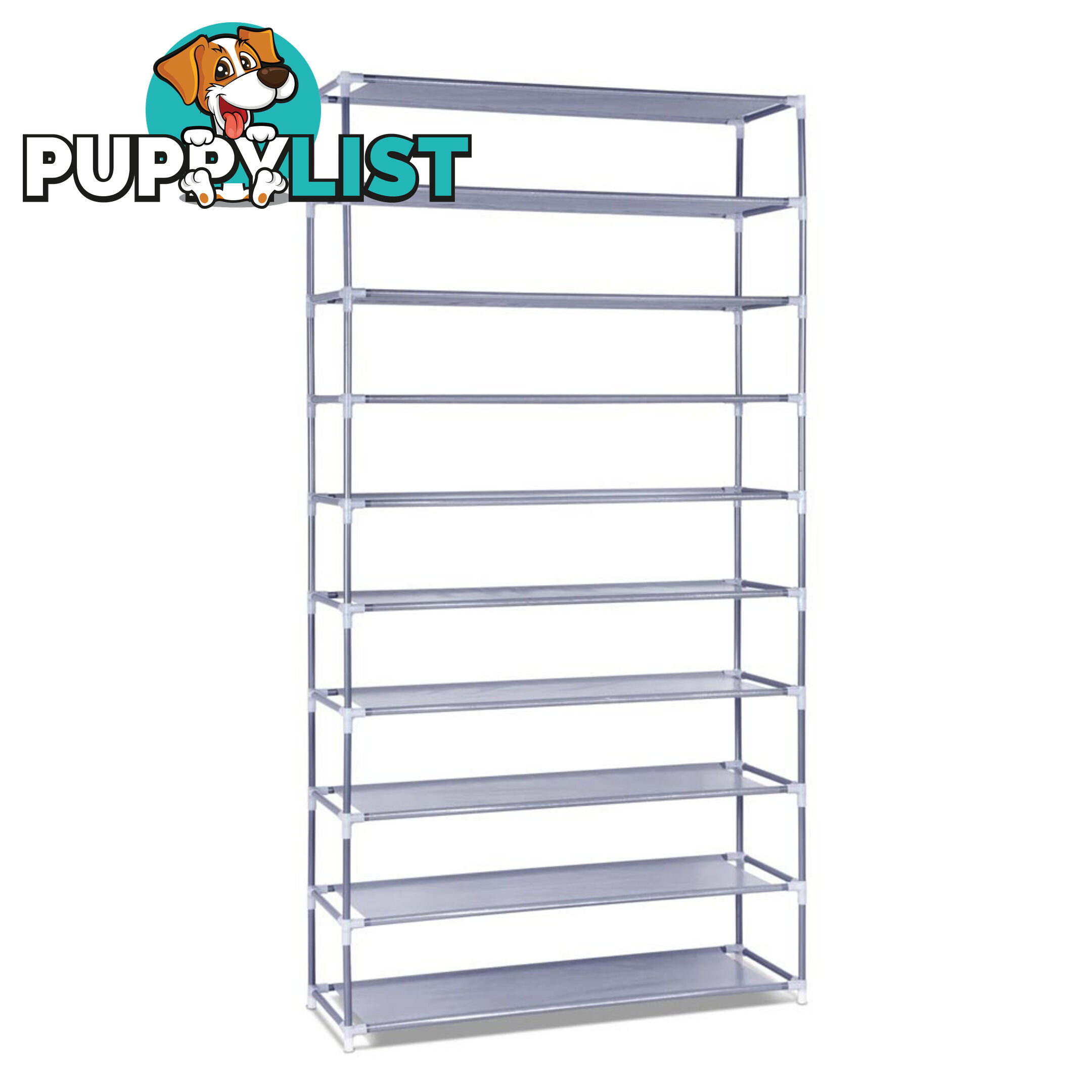 10 Tiers Stackable Shoe Storage Rack  159cm