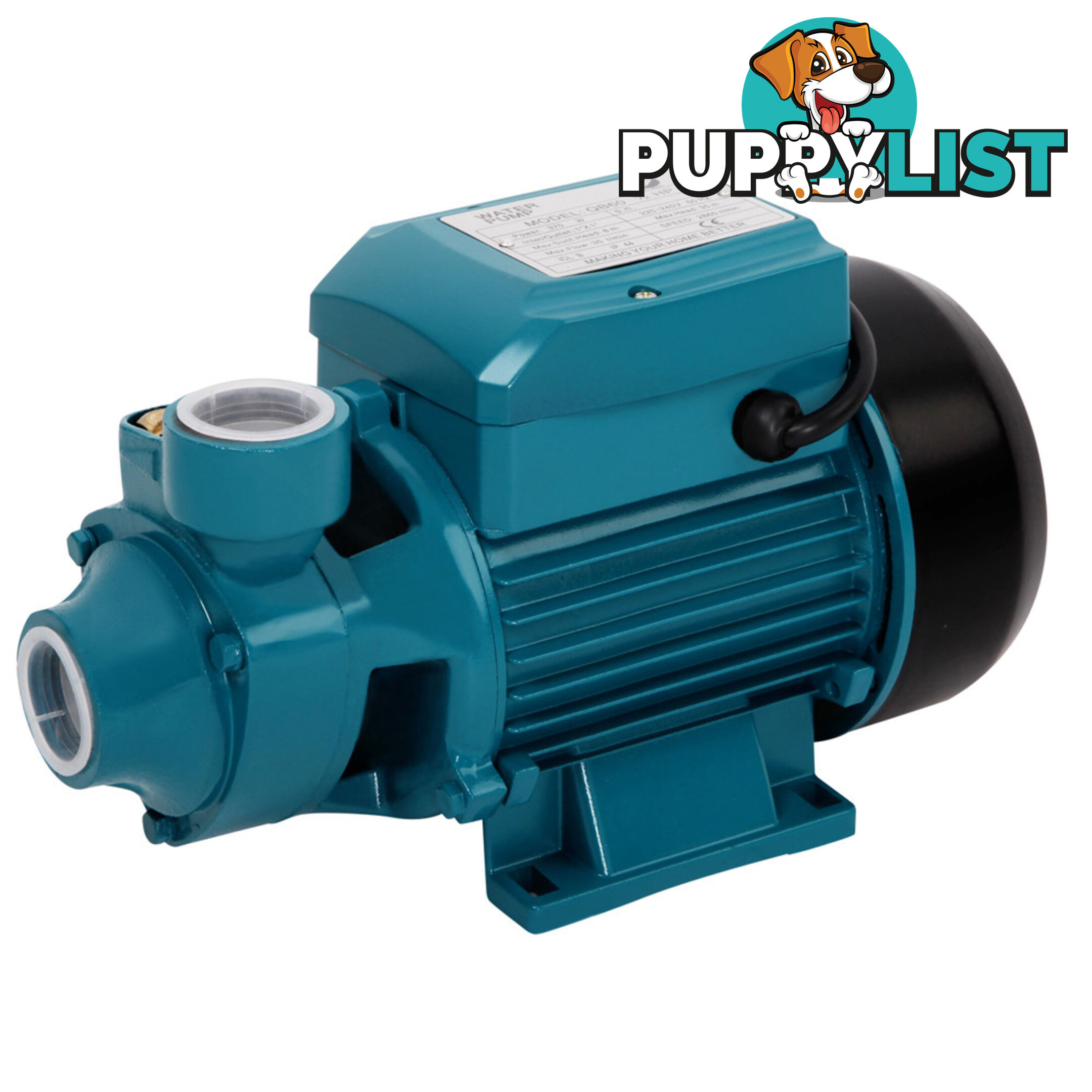 Electric Clean Water Pump 35L/Min 1/2/HP