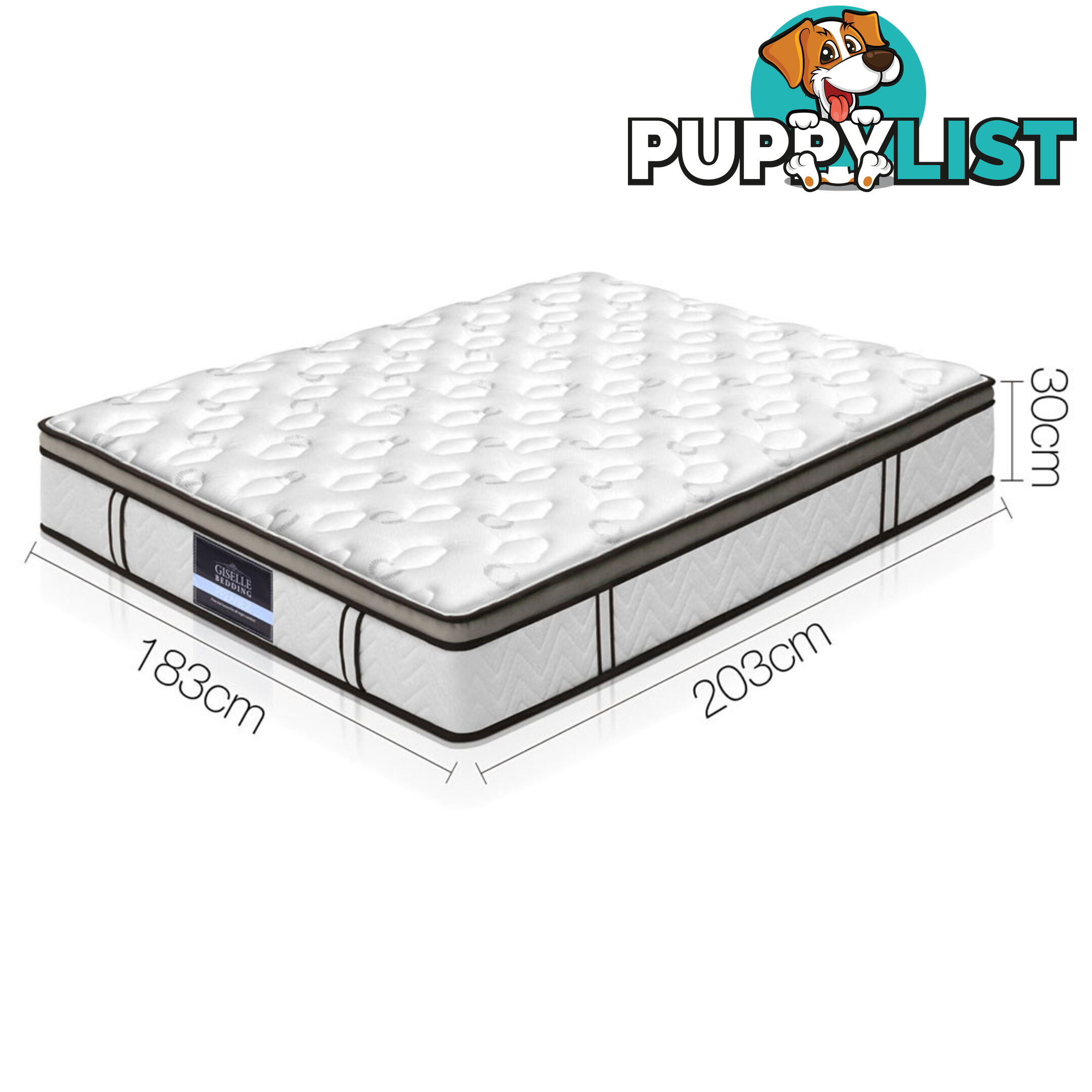 Latex Euro Top Pocket Spring Mattress Back Support King