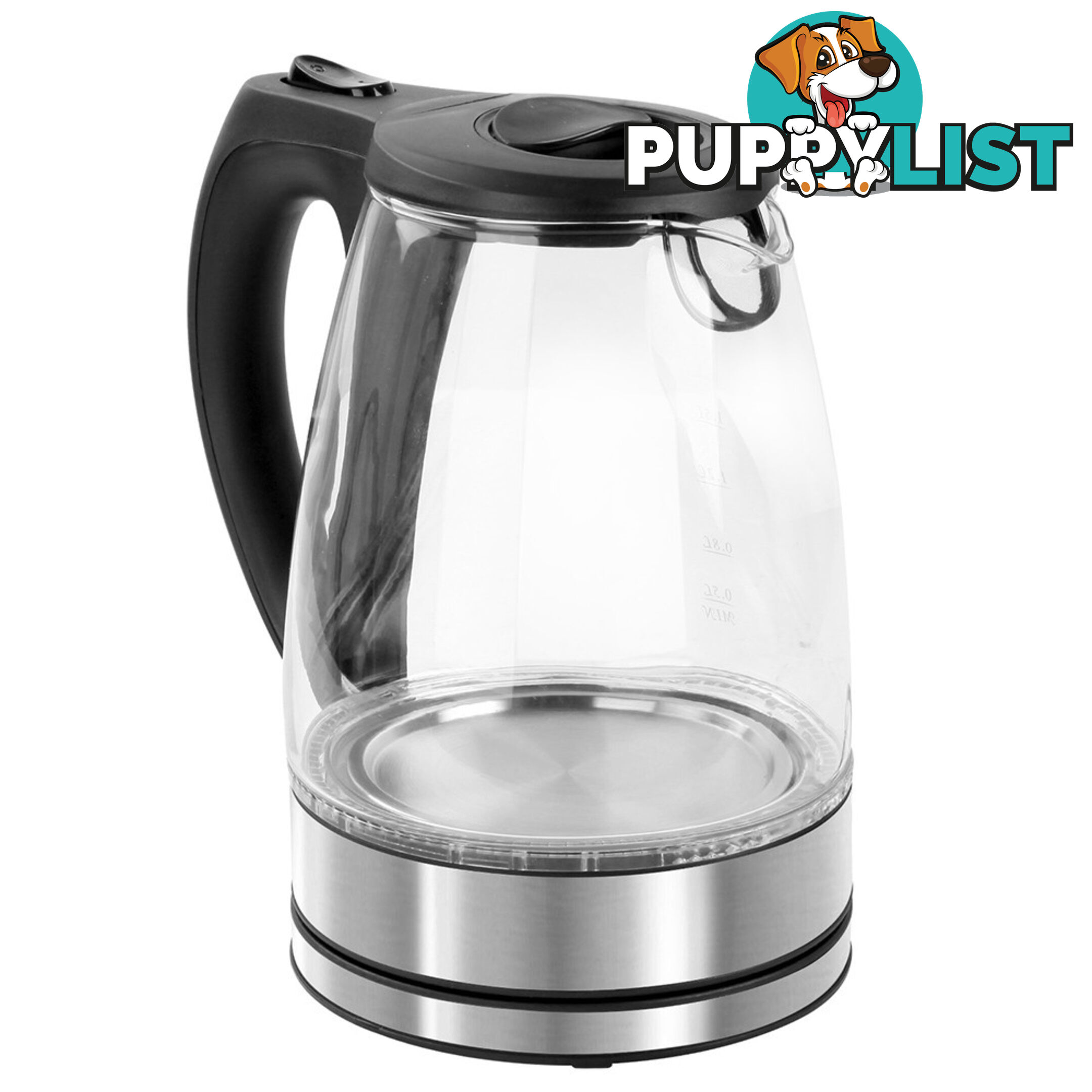 Glass Kettle with Blue LED Light - 1.7L