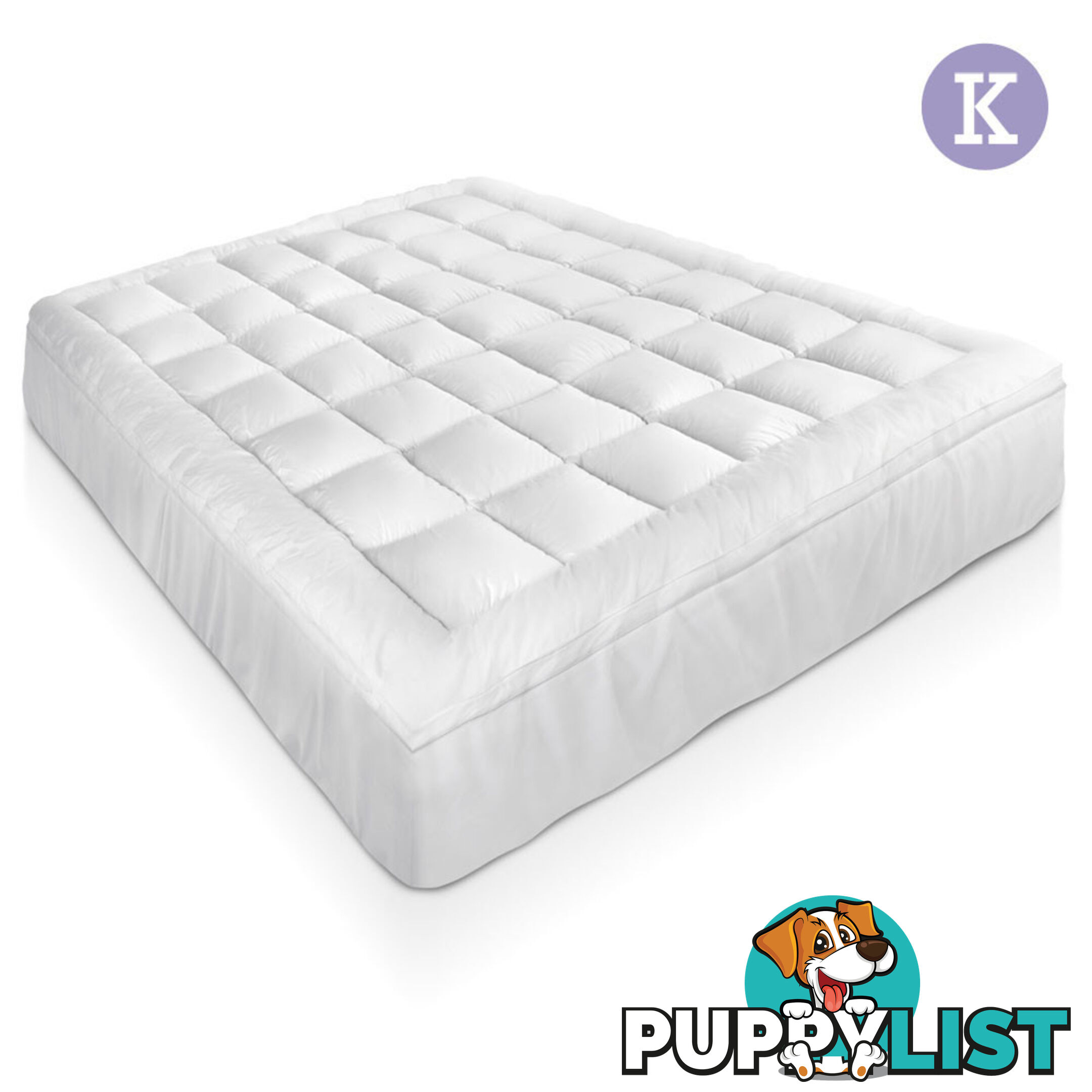 Bamboo Pillowtop Mattress Topper 5cm - King