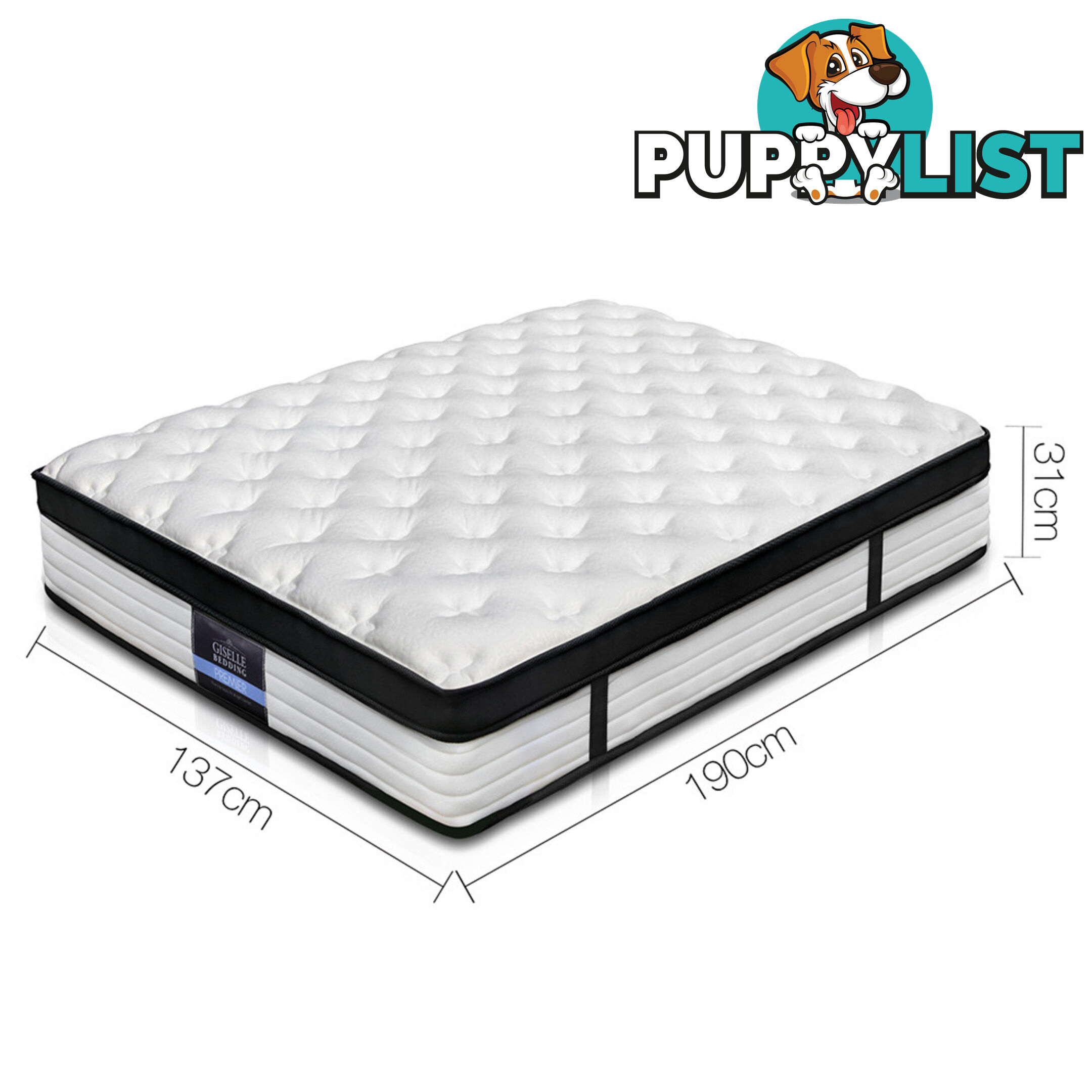 Giselle Bedding Euro Top Mattress - Double