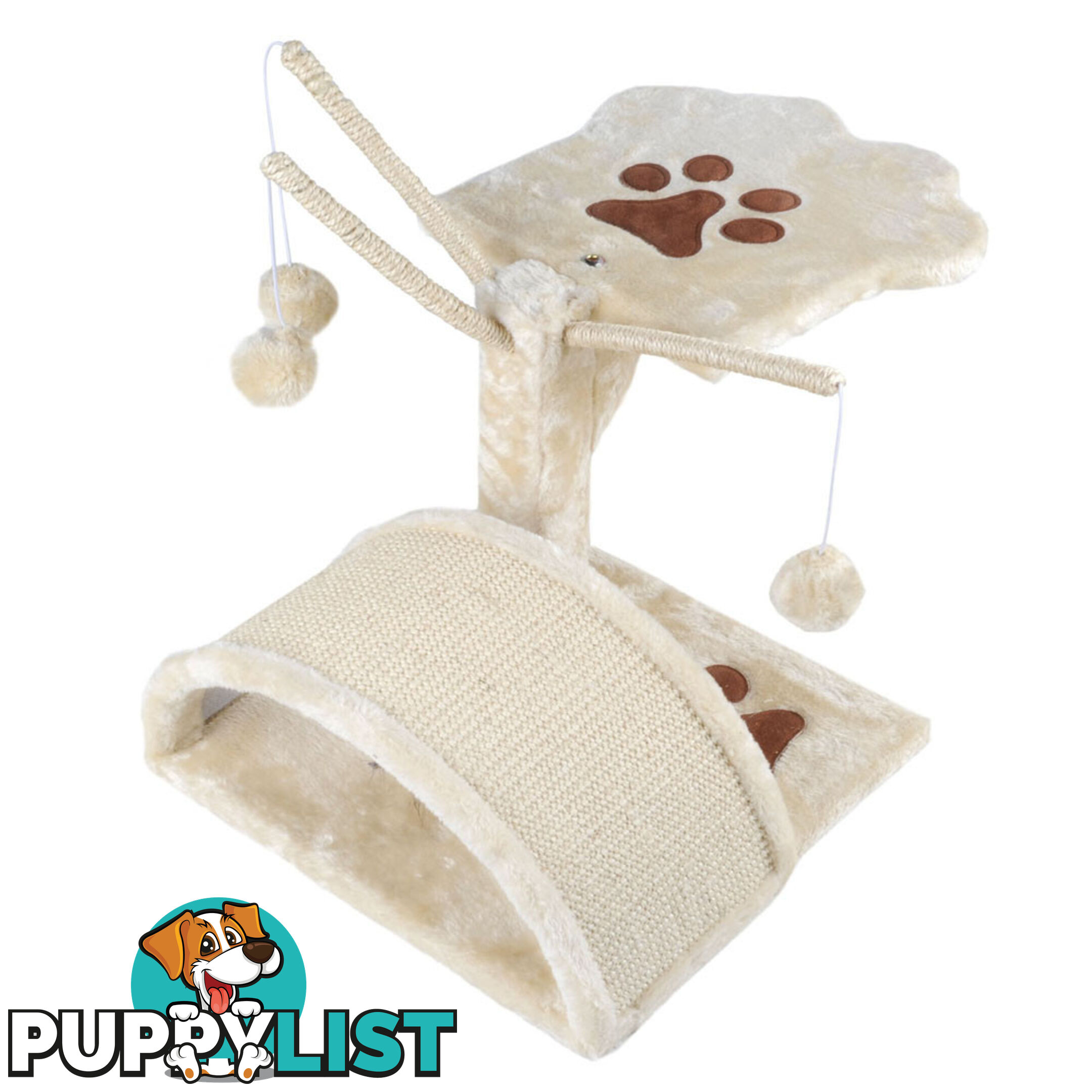 Cat Scratching Poles Post Furniture Tree House Beige