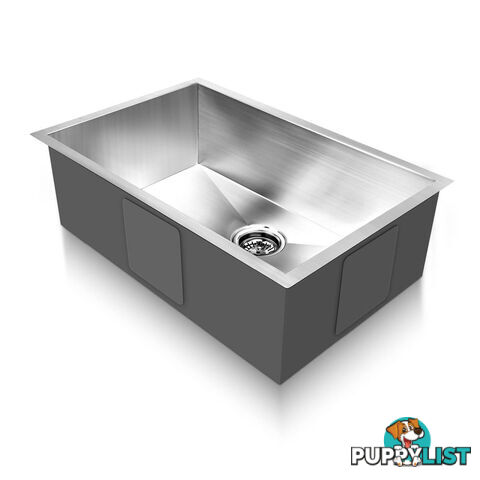 Stainless Steel Kitchen Laundry Sink w/ Strainer Waste 530 x 500mm