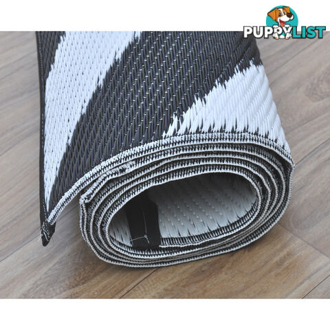 CHEVRON Rug Black & White 120x180cm