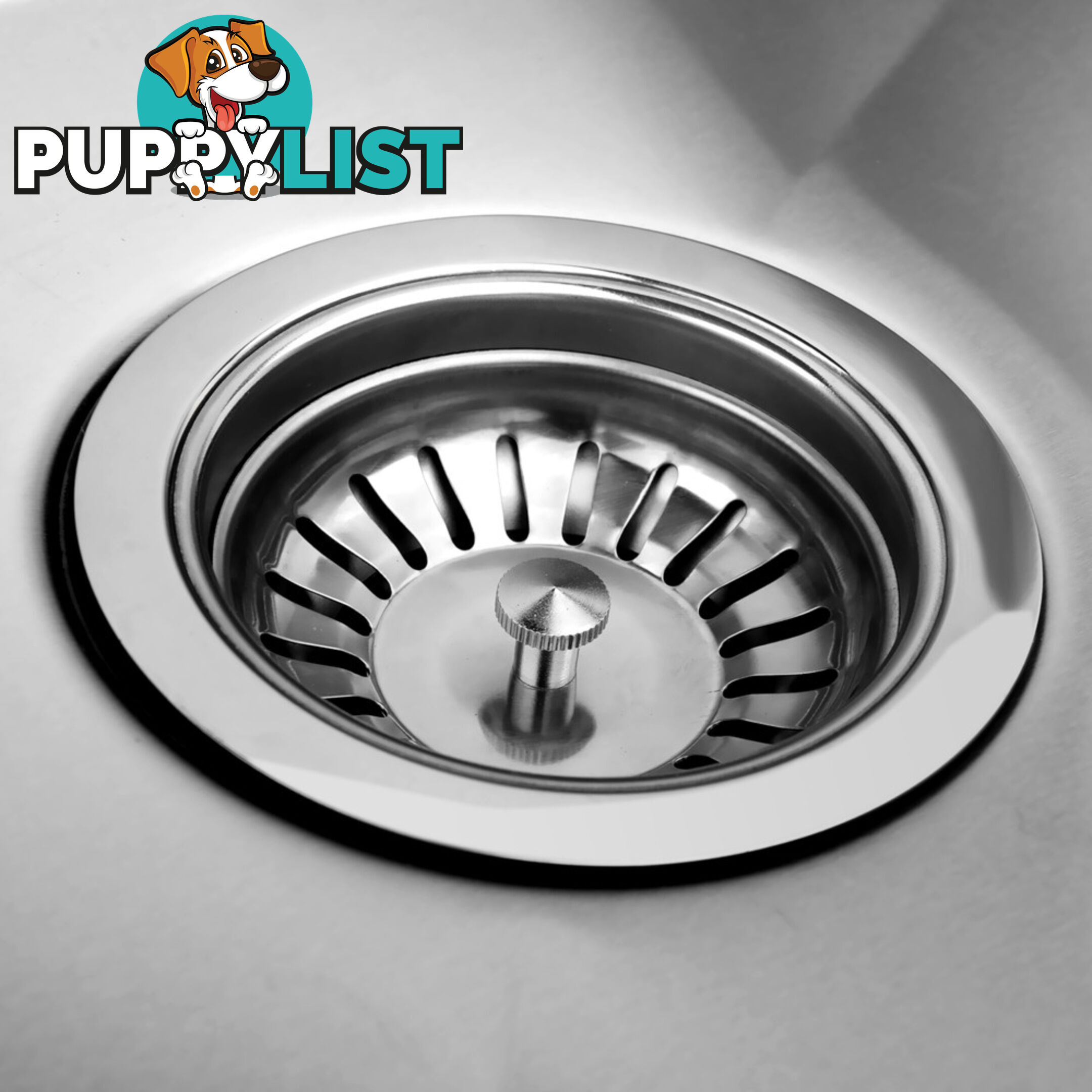 Stainless Steel Kitchen/Laundry Sink w/ Strainer Waste 715x450mm