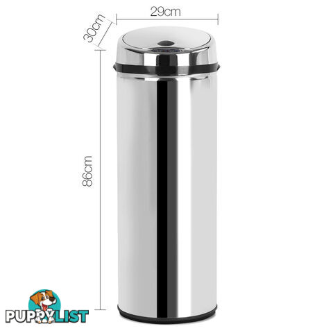 Stainless Steel Motion Sensor Rubbish Bin  58L