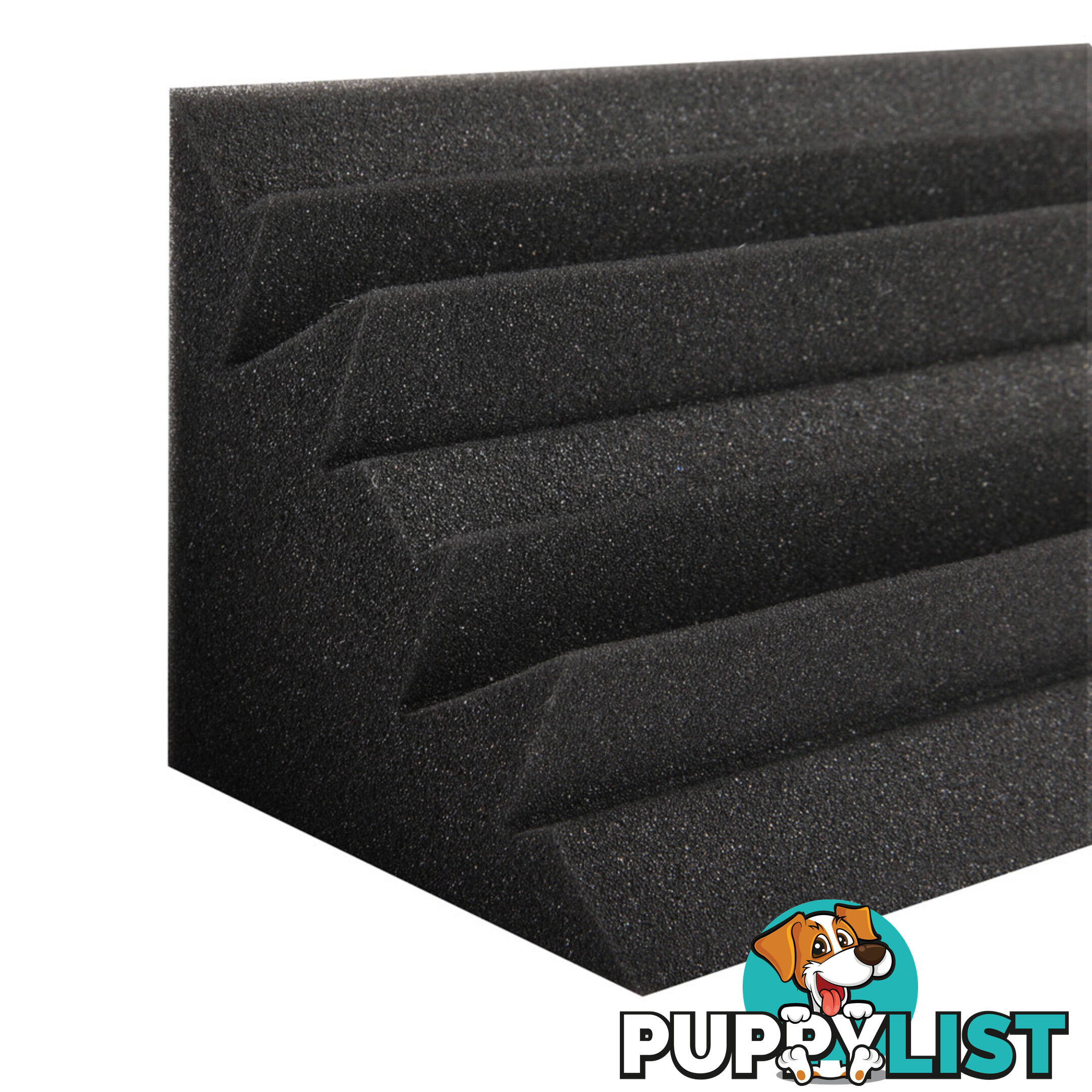 Set of 20 Studio Wedge Acoustic Foam Black 30 x 30cm