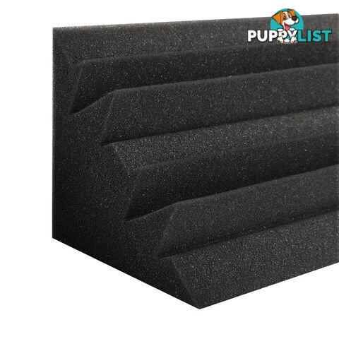 Set of 20 Studio Wedge Acoustic Foam Black 30 x 30cm