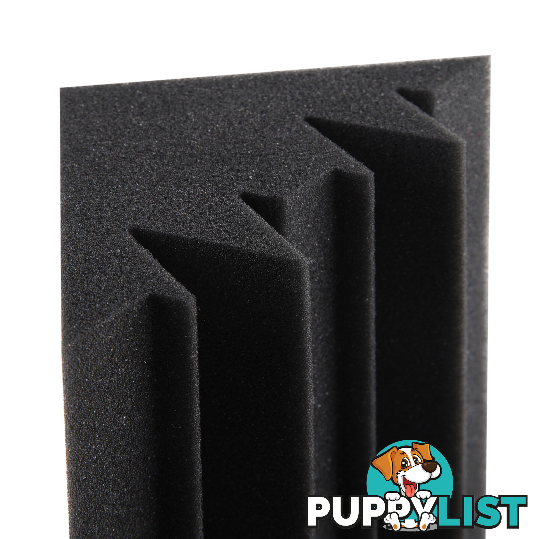 Set of 20 Studio Wedge Acoustic Foam Black 30 x 30cm