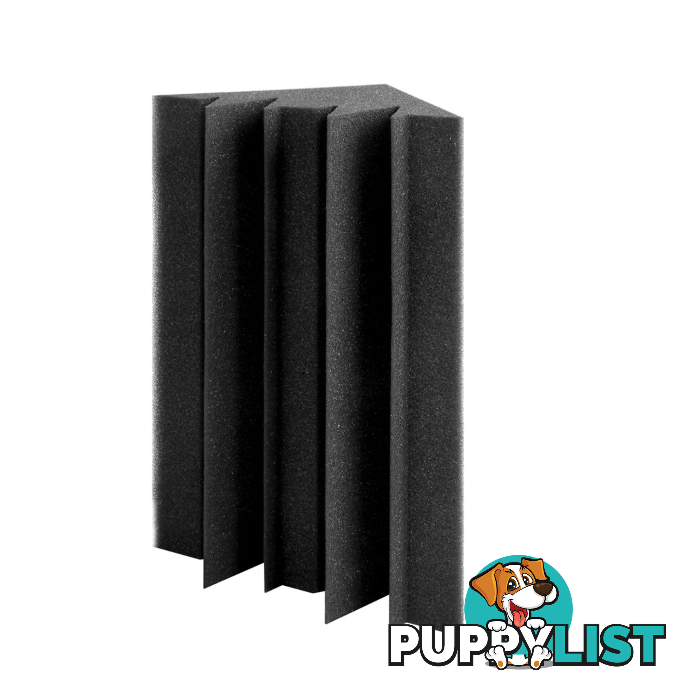 Set of 20 Studio Wedge Acoustic Foam Black 30 x 30cm