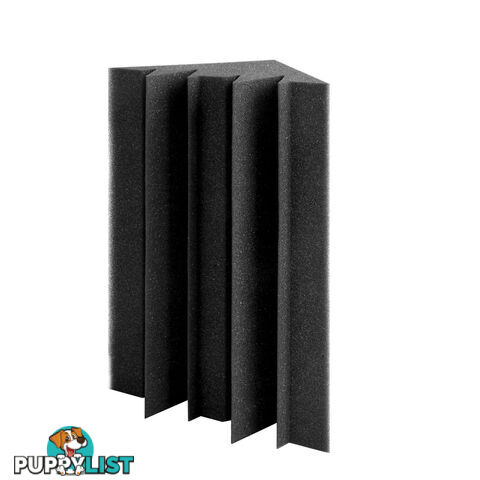 Set of 20 Studio Wedge Acoustic Foam Black 30 x 30cm