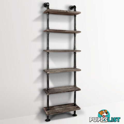 DIY Industrial 6 Level Pipe Shelf