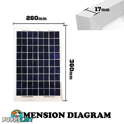 MINI 10W SOLAR PANEL KIT CARAVAN CAMPING POWER CHARGING 12V HOME BATTERY