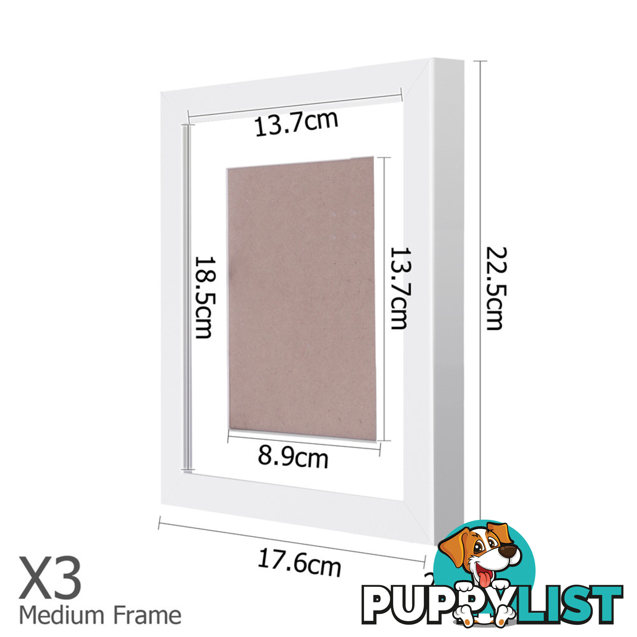 11 pcs Photo Frames Set Wall White