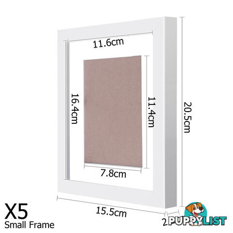 11 pcs Photo Frames Set Wall White