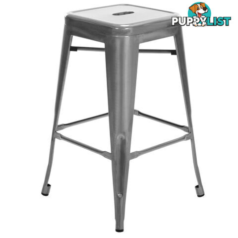 Set of 4 Replica Tolix Kitchen Bar Stool 66cm White