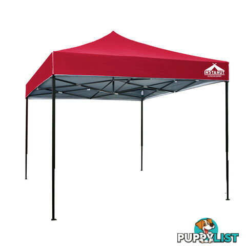 3m x 3m Pop-up Garden Outdoor Gazebo Red