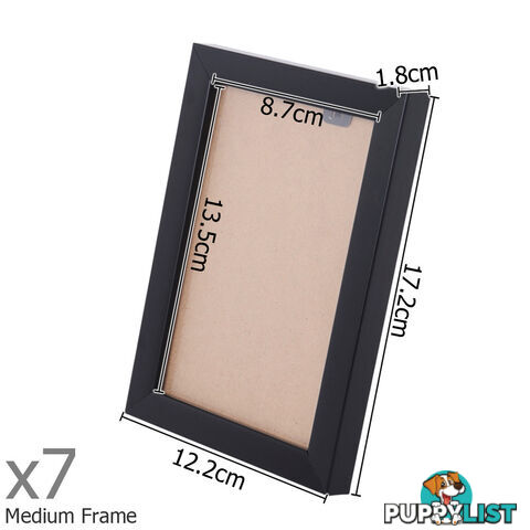 26 pcs Photo Frames Set Wall Black