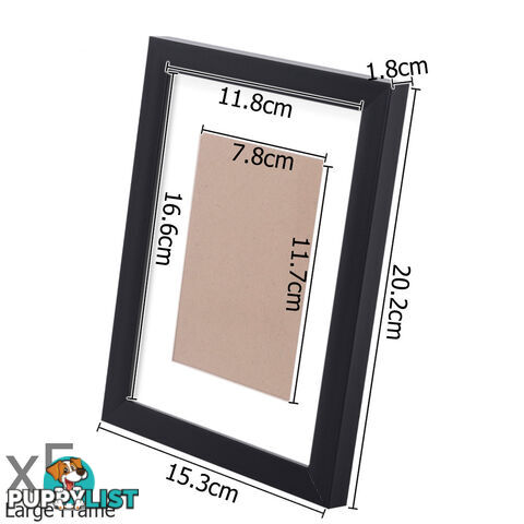 26 pcs Photo Frames Set Wall Black