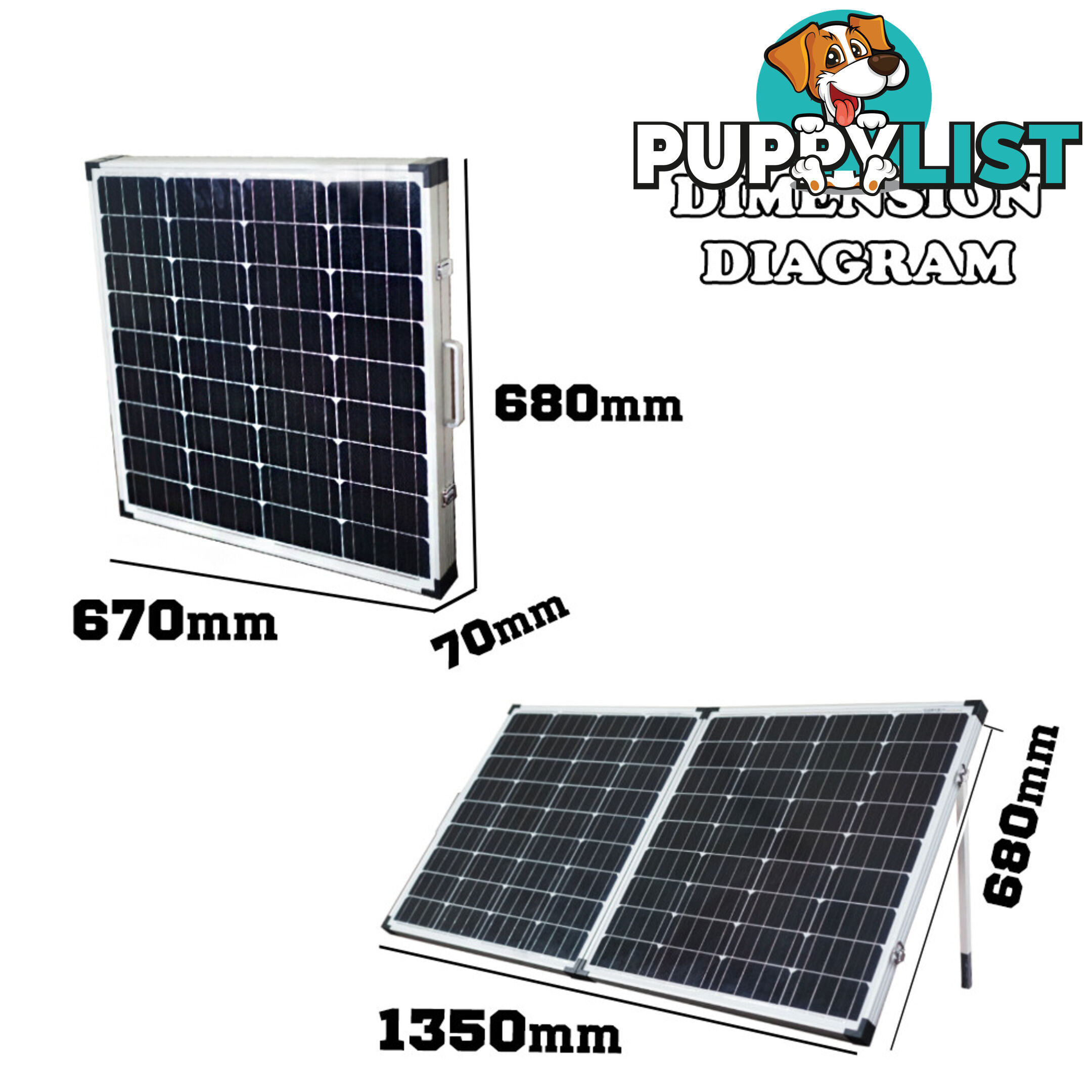 12V 160W Solar Folding Panel Kit Caravan Boat Camping Power Mono Charging