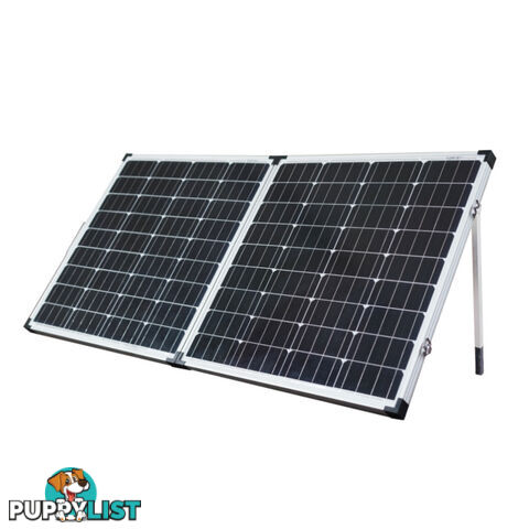 12V 160W Solar Folding Panel Kit Caravan Boat Camping Power Mono Charging