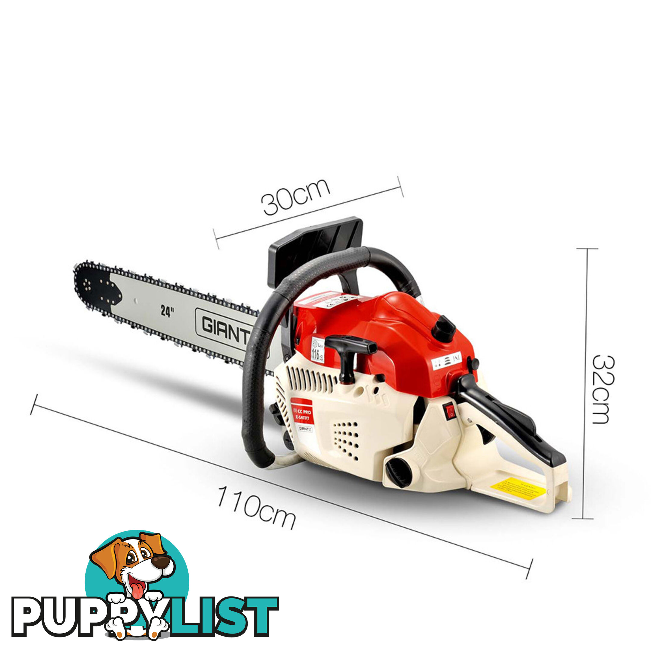 88CC 24 Inch Chainsaw