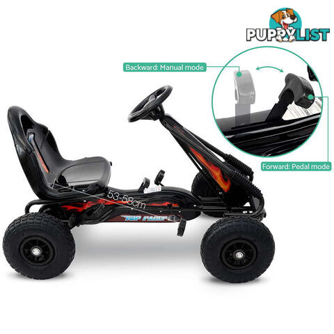 Kids Pedal Go Kart - Black