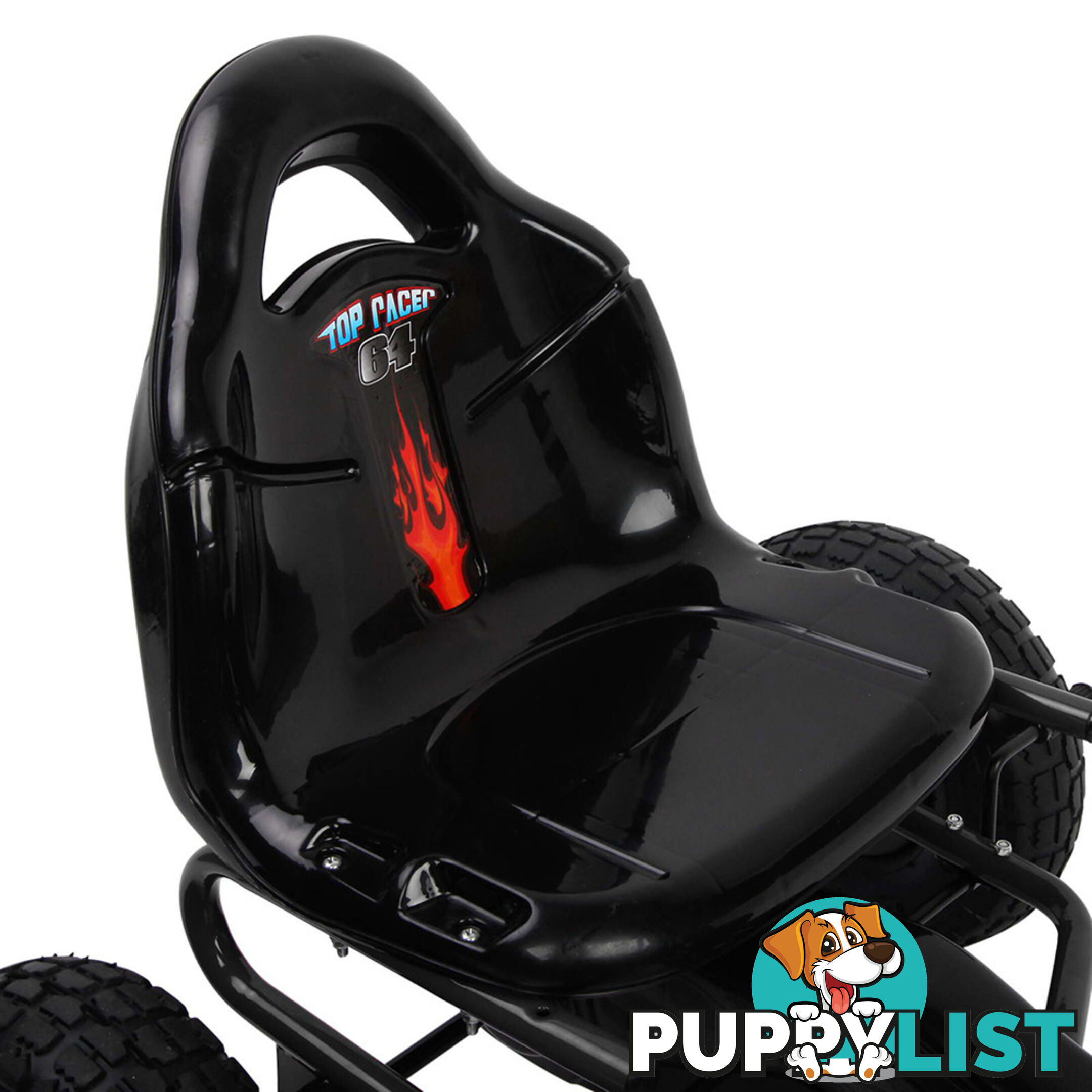 Kids Pedal Go Kart - Black